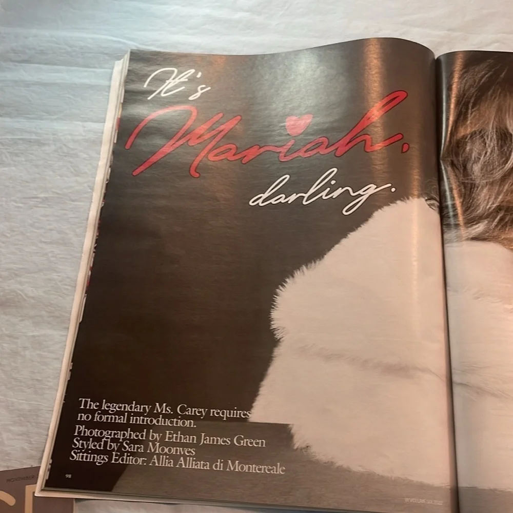 W Magazines 1 features Mariah Carey and 1 features Kendrick Lamar Fashion